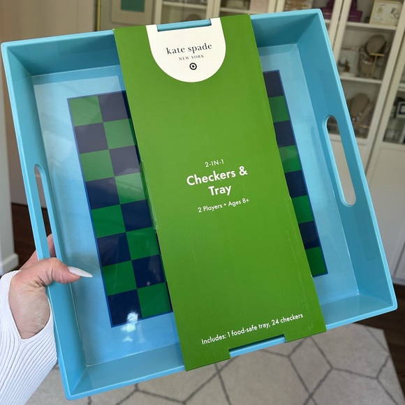 kate spade Other - NWT Kate Spade New York x Target Melamine 2-in-1 Checkers and Serve Tray
